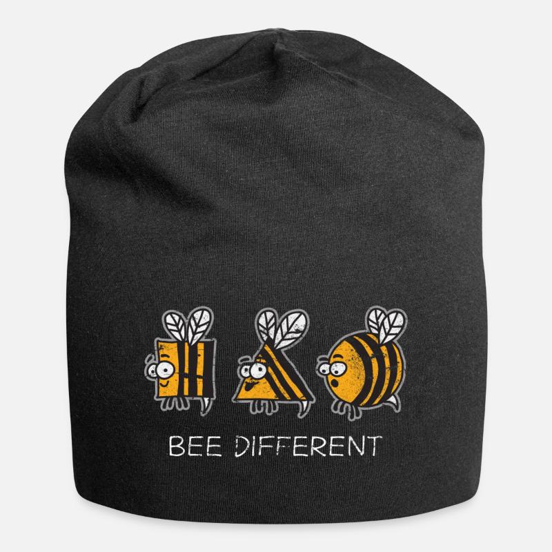 Bienen - Jersey-Beanie - Schwarz