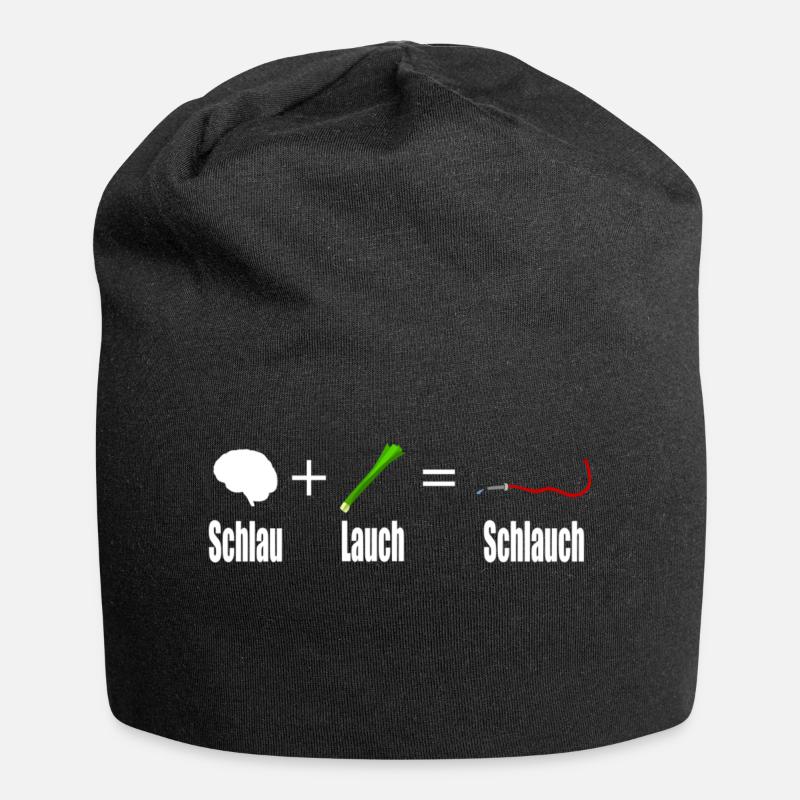 Smart + leek = hose - Jersey Beanie - black