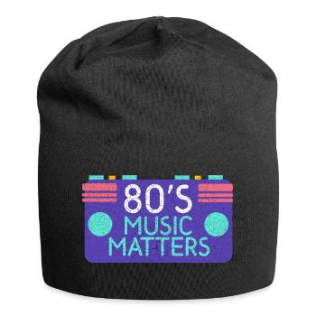 Musique des années 80 - Bonnet en jersey - noir - Devant