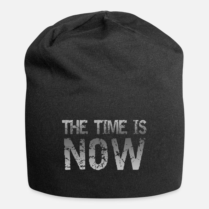 time is now - Jersey-Beanie - Schwarz