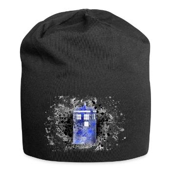 Tardis Paint Splatter - Jersey Beanie - black - Front
