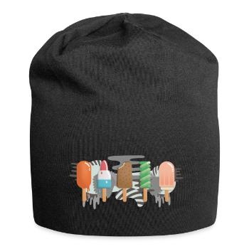 Eis am Stiel - Jersey-Beanie - Schwarz - Vorne