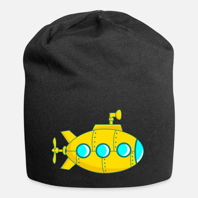Yellow submarine - Jersey Beanie - black