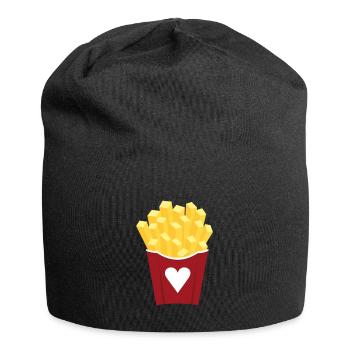 Love for fries - Jersey-Beanie - Schwarz - Vorne