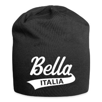 Bella Italia (Italie italienne / J'aime l'Italie) - Bonnet en jersey - noir - Devant