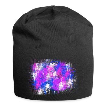 Coloris - Bonnet en jersey - noir - Devant