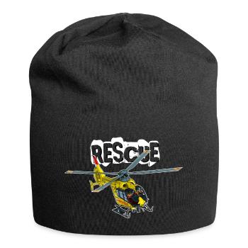 Sauvetage par hélicoptère - Bonnet en jersey - noir - Devant