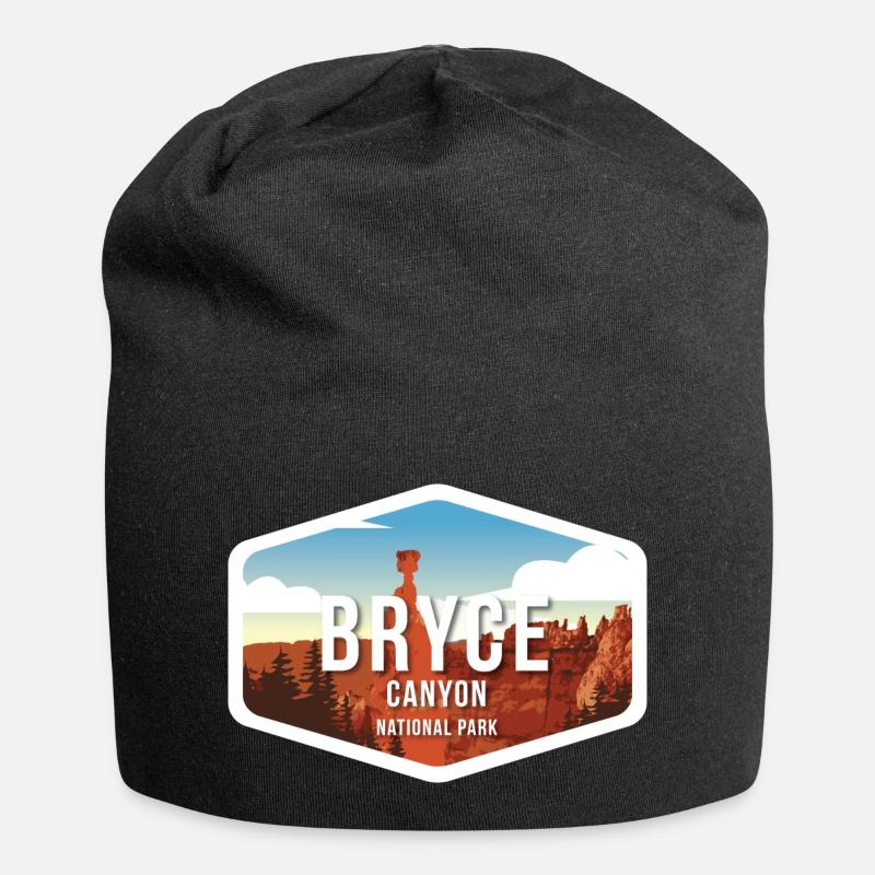 Souvenir-cadeau du parc national de Bryce Canyon - Bonnet en jersey - noir