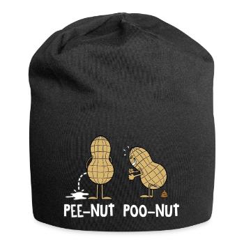Pee Nut Poo Nut - Jersey-Beanie - Schwarz - Vorne