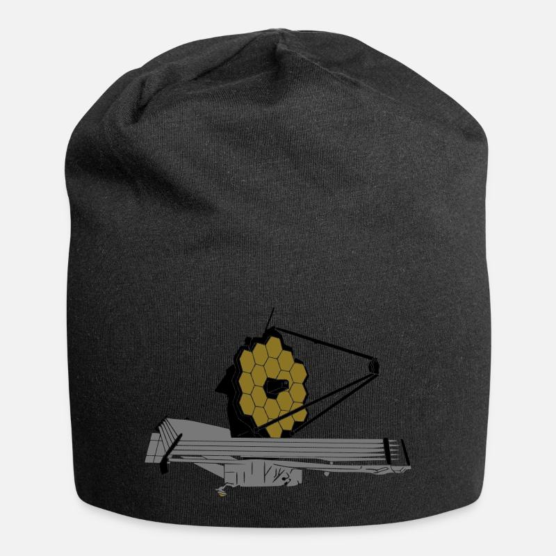 James Webb Weltraumteleskop - Jersey-Beanie - Schwarz