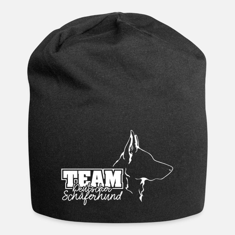 TEAM DEUTSCHER SCHÄFERHUND Profil Hunde Wilsigns - Jersey-Beanie - Schwarz
