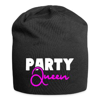 Party Queen Feiern Party Girls - Jersey-Beanie - Schwarz - Vorne