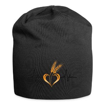Love cereals with heart rate - Jersey Beanie - black - Front