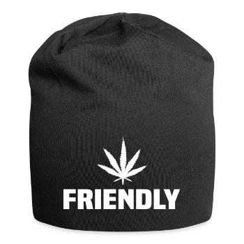 Cannabis Friendly - Bonnet en jersey - noir - Devant