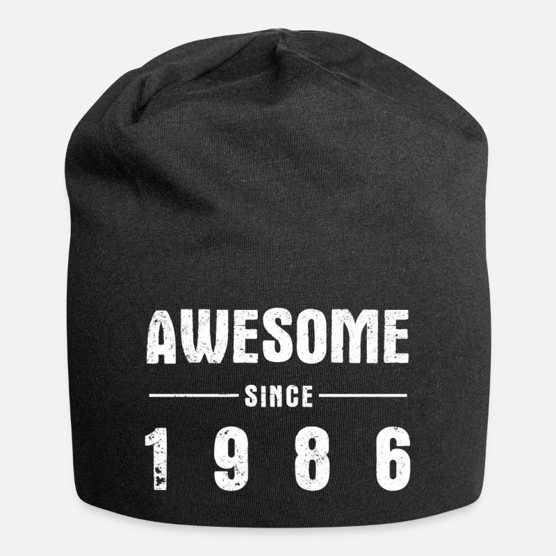 Awesome -since- 1986 - Jersey-Beanie - Schwarz