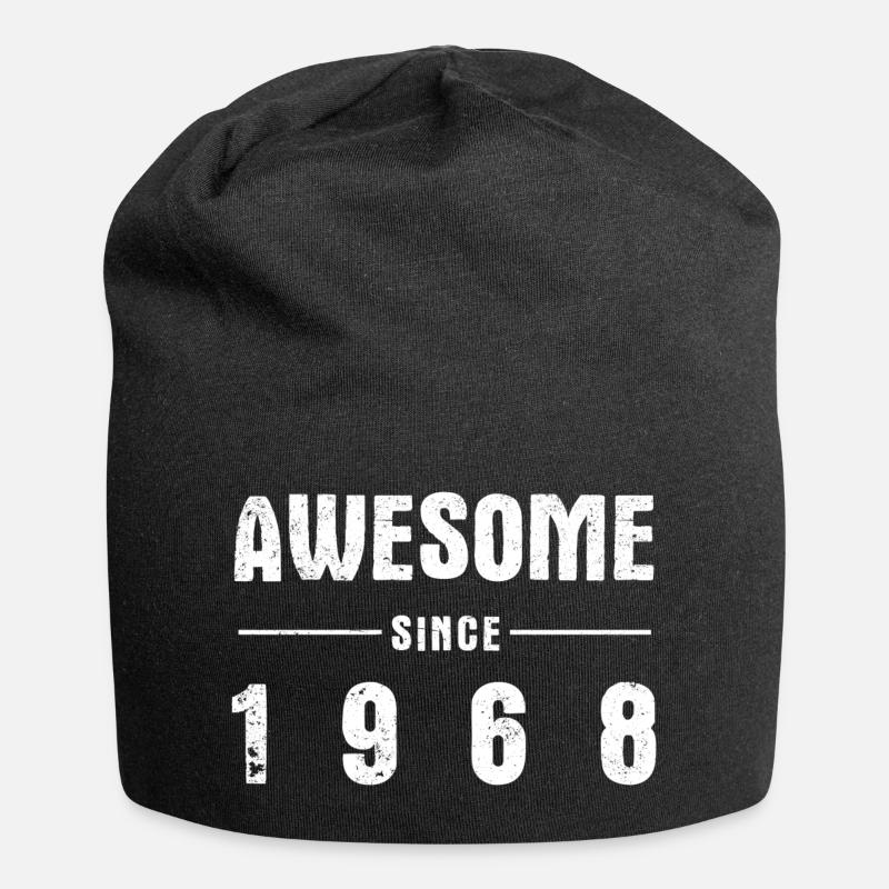 Awesome -since- 1968 - Jersey-Beanie - Schwarz