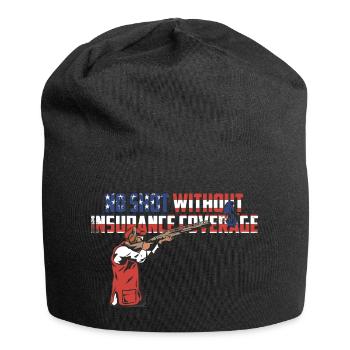 Clay pigeon shooting - Jersey Beanie - black - Front