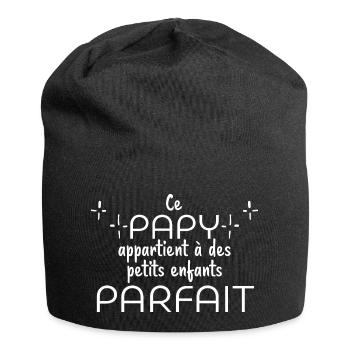 Ce papy appartient à des petits enfants parfait - Bonnet en jersey - noir - Devant