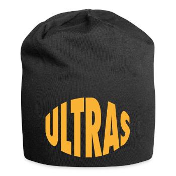 Ultras - Schriftzug - Gelb - Jersey-Beanie - Schwarz - Vorne
