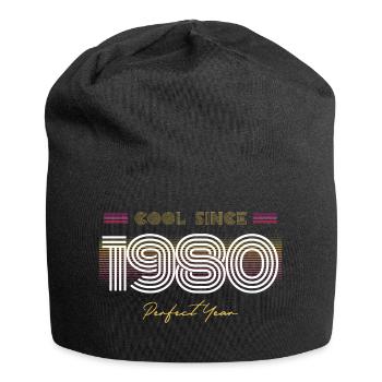 Birthday Cool since 1980 - Jersey Beanie - black - Front