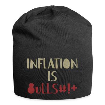 Inflation is Bullsh*t Provocation English - Jersey Beanie - black - Front