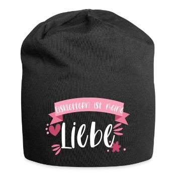 Klettern Eisklettern Wintersport Eis Geschenk - Jersey-Beanie - Schwarz - Vorne