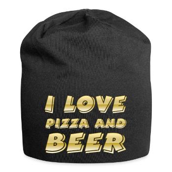 Pizza - Jersey-Beanie - Schwarz - Vorne