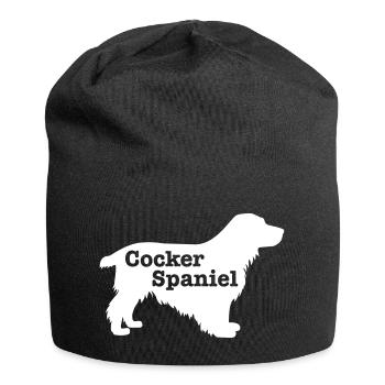 Cocker Spaniel - Jersey Beanie - black - Front