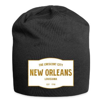 Crescent City New Orleans Emblem - Jersey Beanie - black - Front