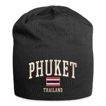 Phuket Thailand Vintage-Logo - Jersey-Beanie - Schwarz - Vorne