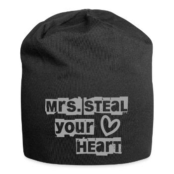 Mrs. steal your heart heartbreaker - Jersey Beanie - black - Front