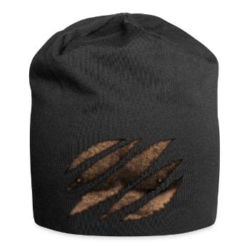 Bärentatze - Jersey-Beanie - Schwarz - Vorne