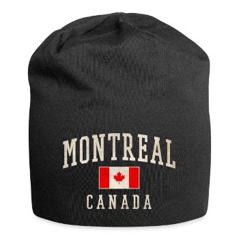 Montreal Canada Distressed Flag - Jersey Beanie - black - Front