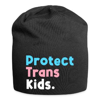 LGBT Support Protect Trans Kid LGBT Pride - Jersey Beanie - black - Front