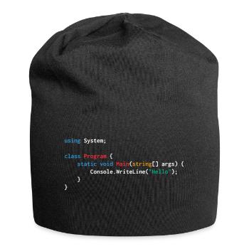 Entwickler c web humor lustig - Jersey-Beanie - Schwarz - Vorne