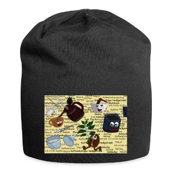 Der Kreislauf des Kaffees - Jersey-Beanie - Schwarz - Vorne