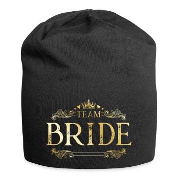 Team Bride - Jersey-Beanie - Schwarz - Vorne
