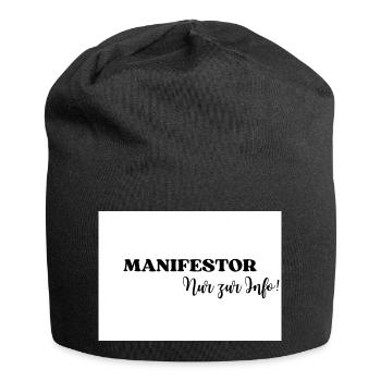 Human Design Energietyp Strategie Manifestor - Jersey-Beanie - Schwarz - Vorne