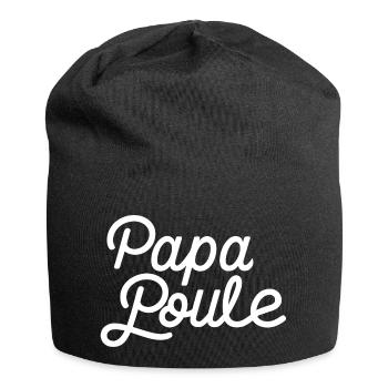 Papa poule - Bonnet en jersey - noir - Devant