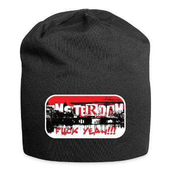 Amsterdam baise ouais - Bonnet en jersey - noir - Devant