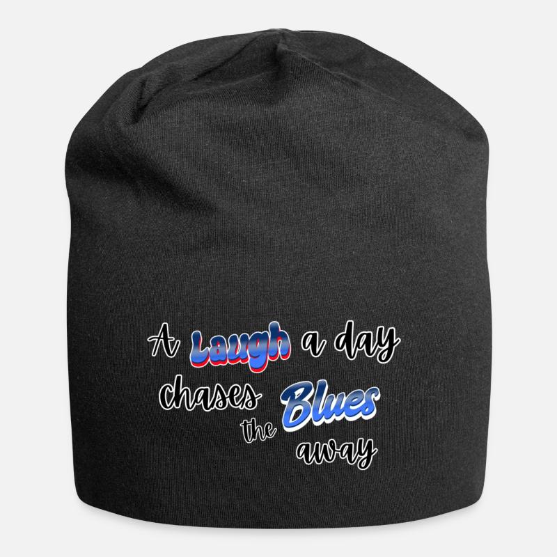 Continuez à rire - Bonnet en jersey - noir
