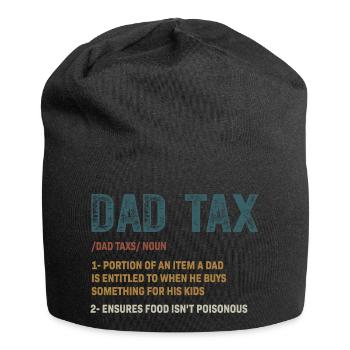 Vintage papa impôt définition hommes drôle fête des pères - Bonnet en jersey - noir - Devant