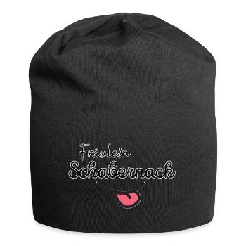 Baby Gift for Birth Miss Mischief - Jersey Beanie - black - Front