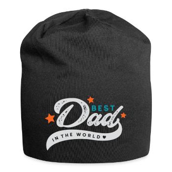 Bester Vater der Welt - Jersey-Beanie - Schwarz - Vorne