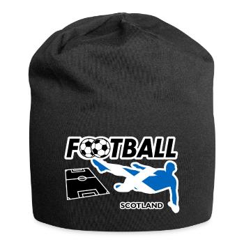 Fußball Fieber Schottland - Jersey-Beanie - Schwarz - Vorne