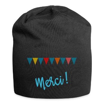 MERCI. MAÎTRESSE. MAÎTRE. MERCI MAÎTRESSE - Bonnet en jersey - noir - Devant