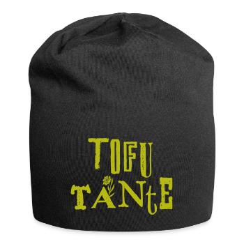 Tofu Tante 2 - Jersey-Beanie - Schwarz - Vorne