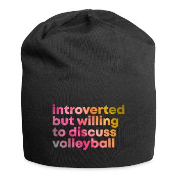 Volleyball Volleyball Volleyball - Jersey Beanie - black - Front