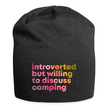 Camping Camping Camping - Jersey Beanie - black - Front