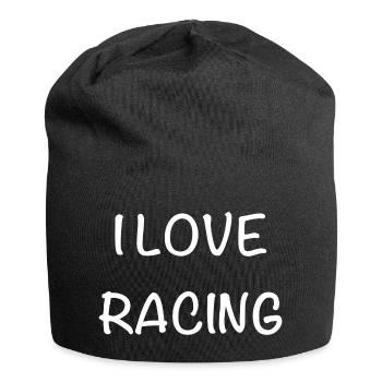 Ich liebe Racing – Handschrift Stil - Jersey-Beanie - Schwarz - Vorne